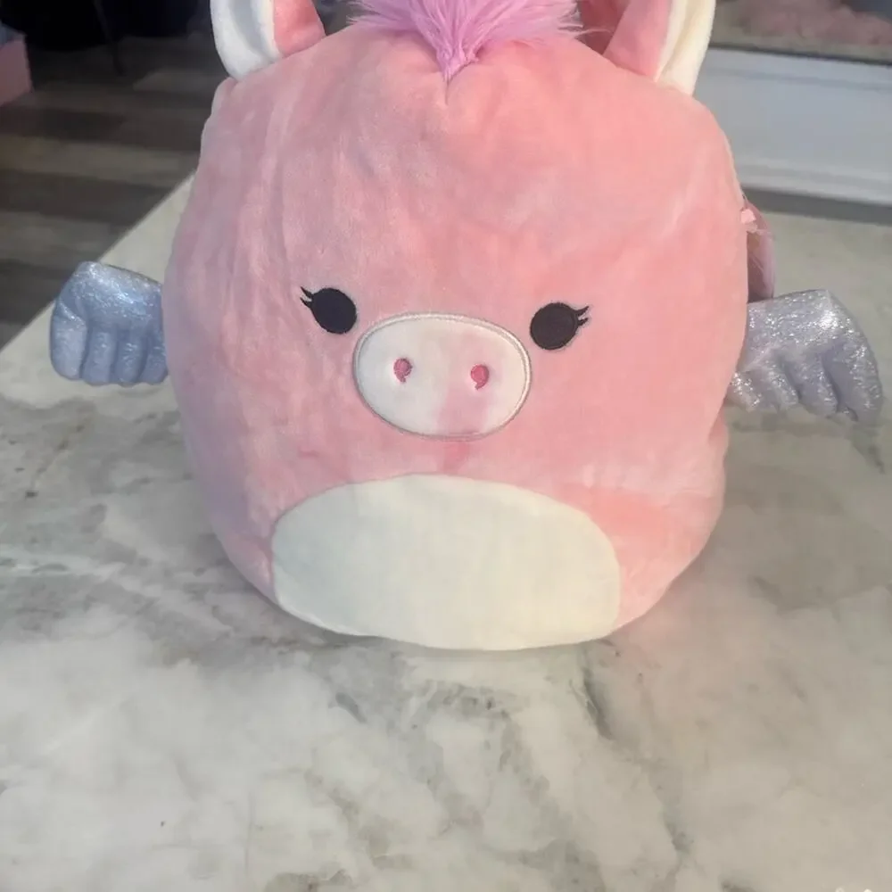Squishmallows Pink Paloma treat pail NWT